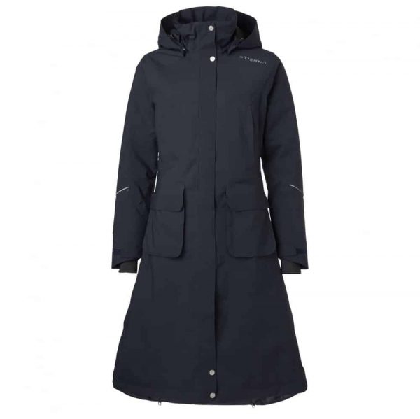 Stierna Stella Winter Long Coat: Navy