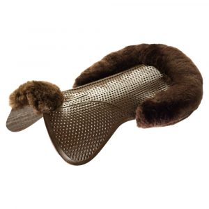 Acavallo-Just-Gel-Lamswool-Half-Pad-Brown