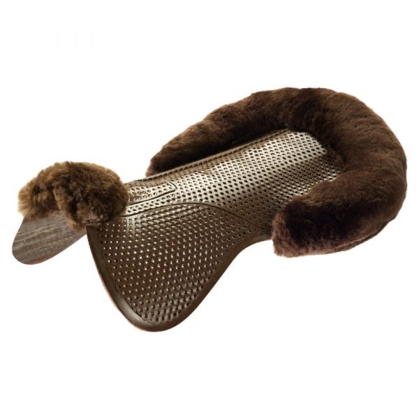 Acavallo-Just-Gel-Lamswool-Half-Pad-Brown