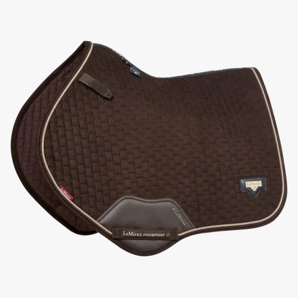 LeMieux-Puissance-Close-Contact-Saddle-Pad-Brown