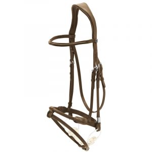 Stubben-2700-Pro-Jump-Rope-Noseband-Snaffle-Bridle-Ebony-1