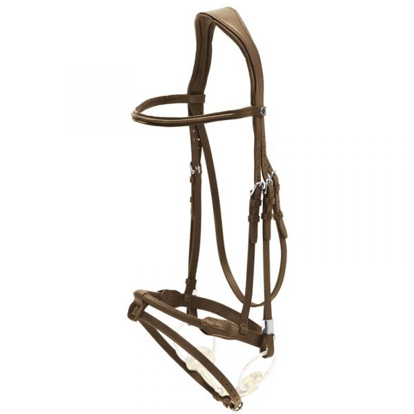 Stubben-2700-Pro-Jump-Rope-Noseband-Snaffle-Bridle-Ebony-1