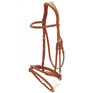Stubben-2700-Pro-Jump-Rope-Noseband-Snaffle-Bridle-Tobacco-1