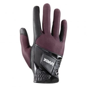 Uvex-Sumair-Riding-Gloves-Black-Burgundy-Image-1