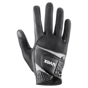Uvex-Sumair-Riding-Gloves-Black-Silver-Image-1