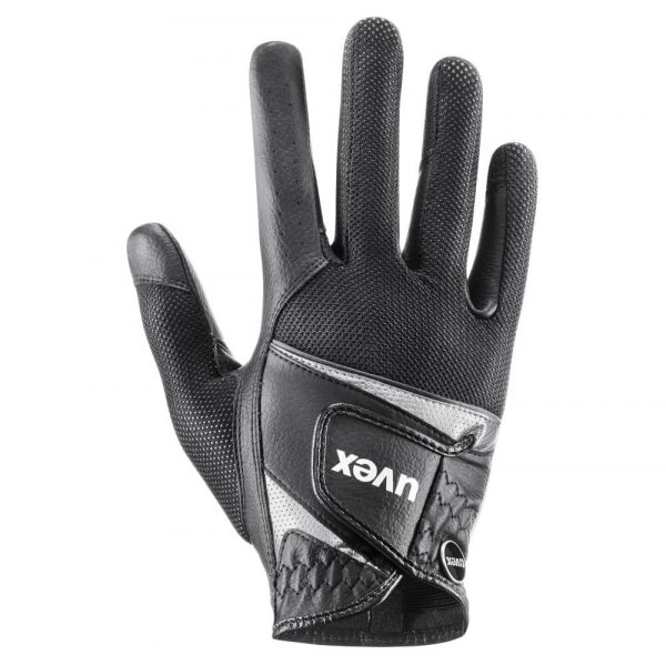 Uvex-Sumair-Riding-Gloves-Black-Silver-Image-1