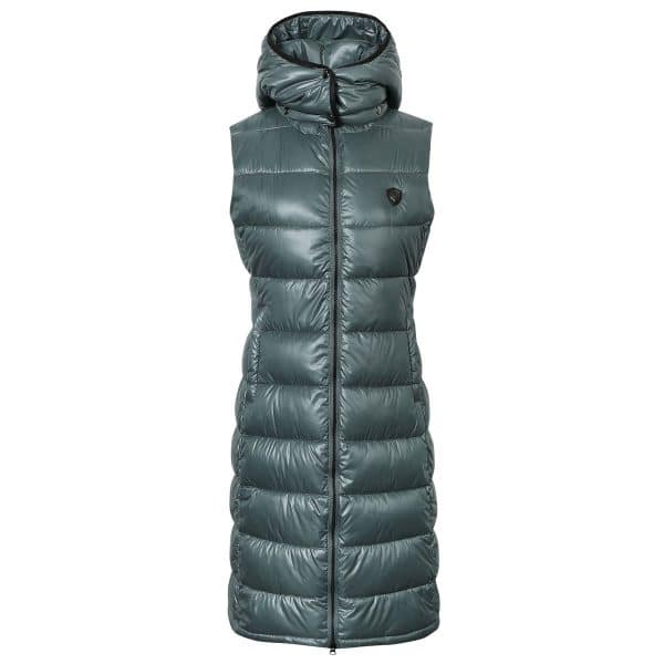Covalliero-Quilted-Long-Gilet-Jade-Green-Image-1