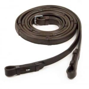 Schockemohle-Half-Rubber-Lined-Reins-With-Stoppers-Brown-1