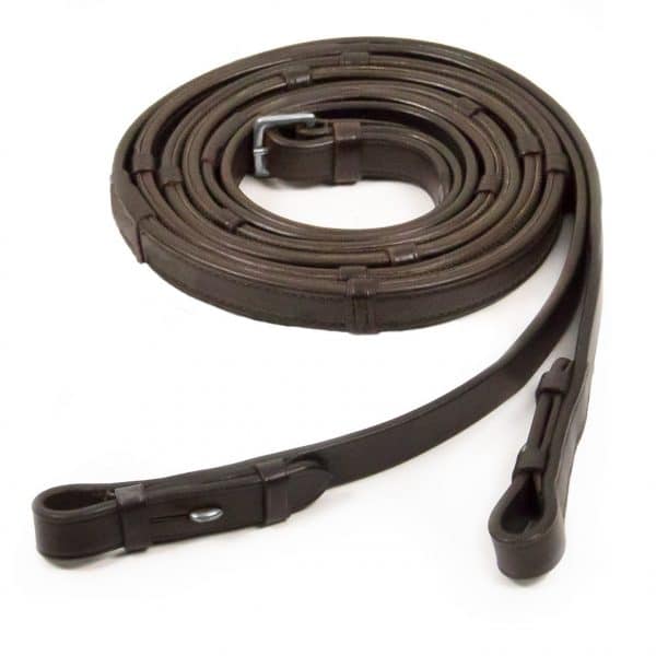Schockemohle-Half-Rubber-Lined-Reins-With-Stoppers-Brown-1