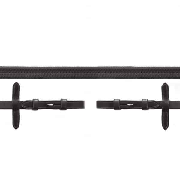 Schockemohle-Rubber-Reins-With-Hook-And-Stud-Fastening-Black-1