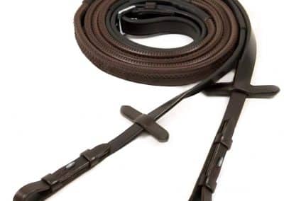 Schockemohle-Rubber-Reins-With-Hook-And-Stud-Fastening-Brown-2