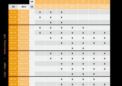 Tonics-Jupiter-Tall-Riding-Boots-Size Chart